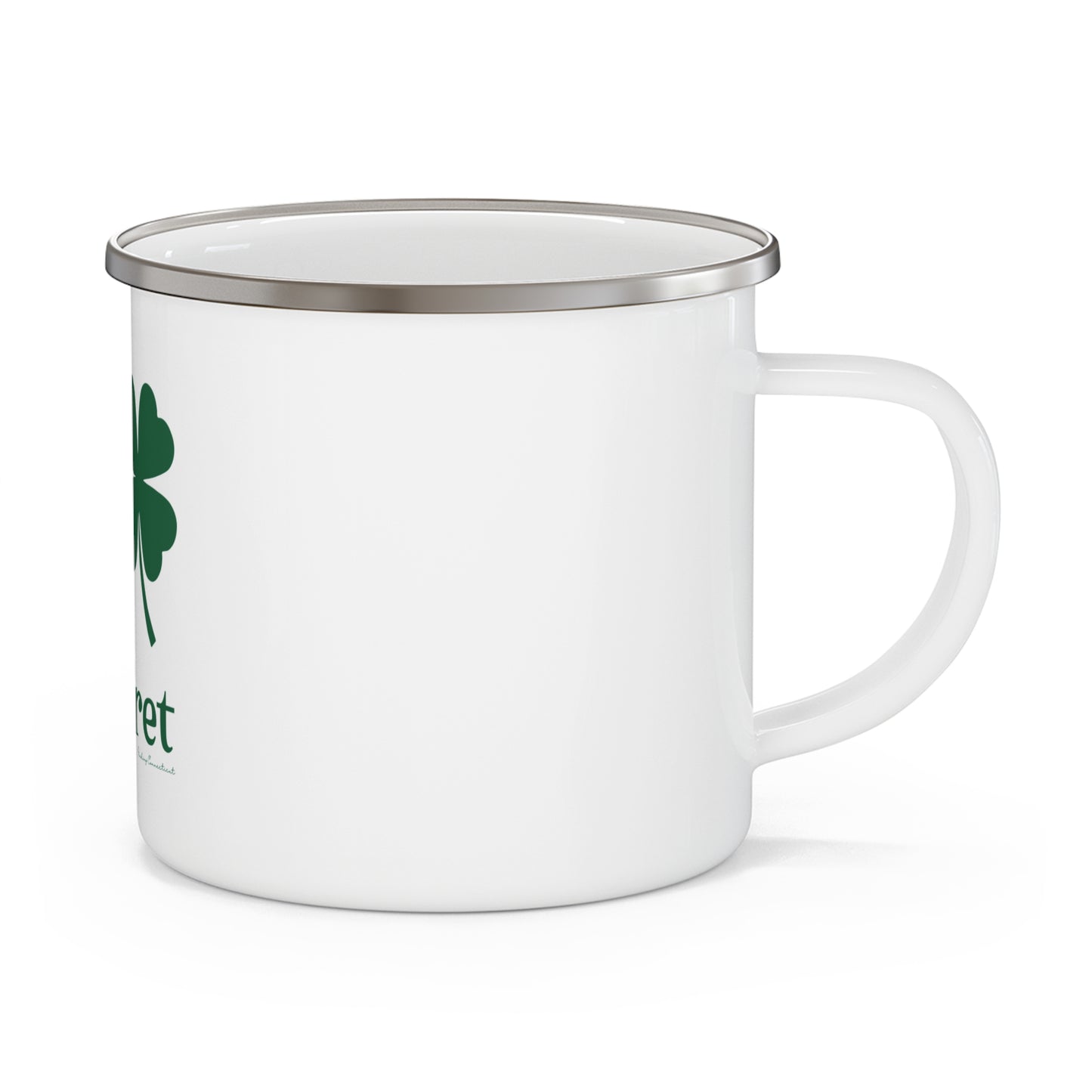 I Clover Pomfret Enamel Camping Mug