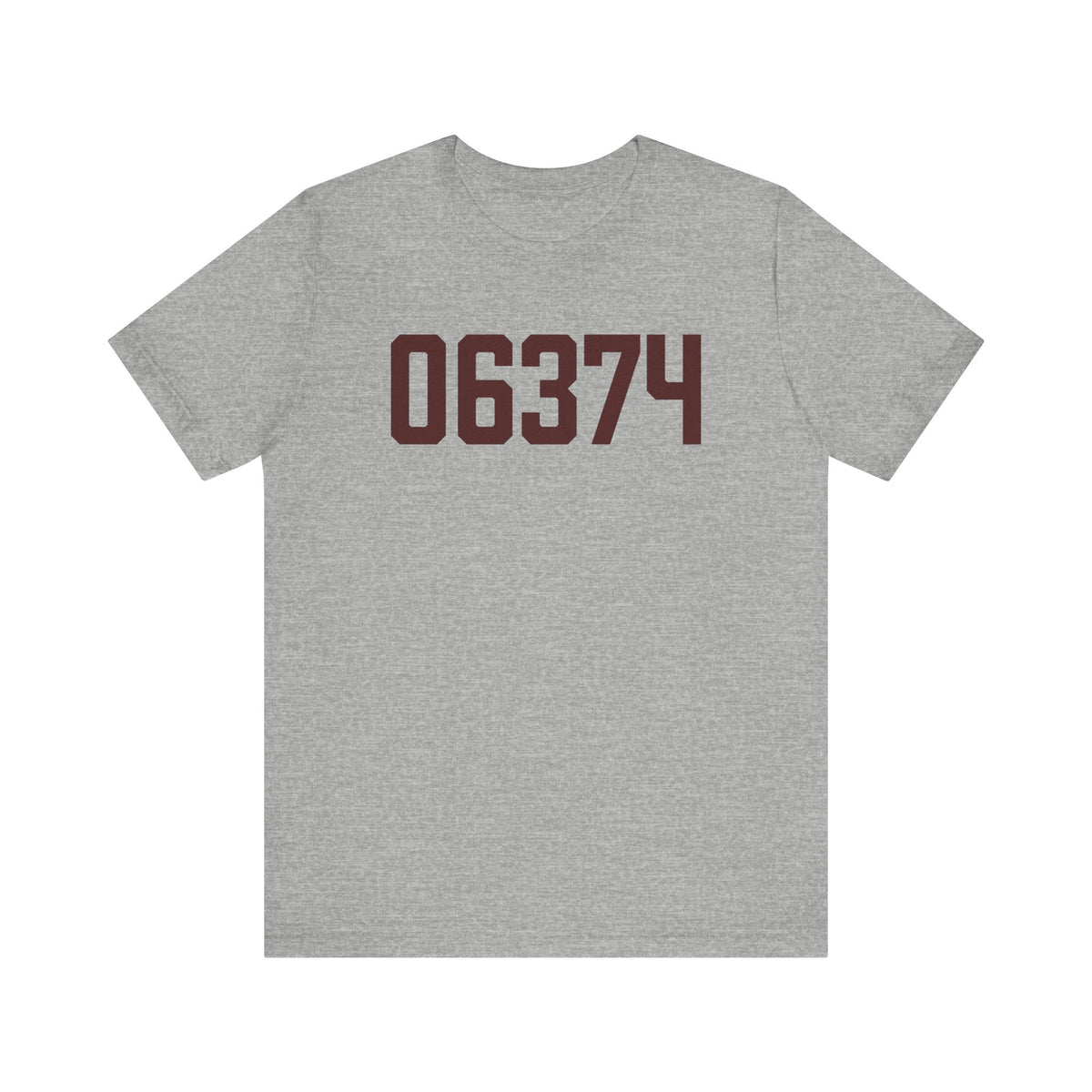 06374 Voluntown Connecticut Zip Code Unisex Jersey Short Sleeve T-Shirt
