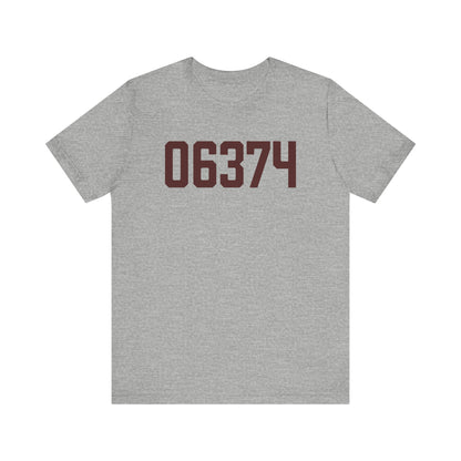 06374 Voluntown Connecticut Zip Code Unisex Jersey Short Sleeve T-Shirt