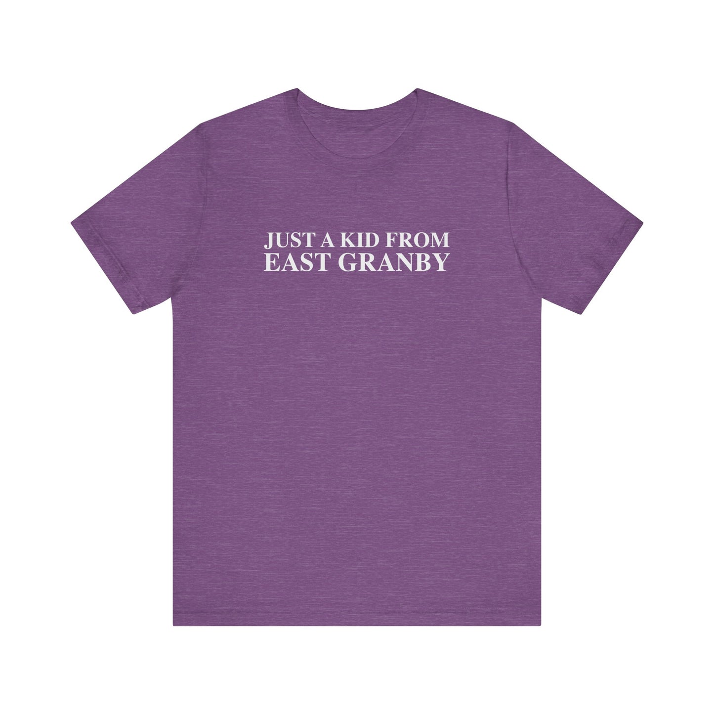 Just a kid from East Granby Unisex Jersey Short Sleeve T-Shirt