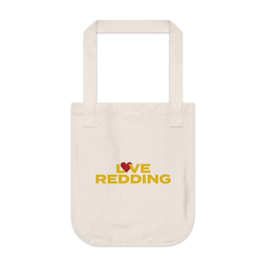 Love Redding Organic Canvas Tote Bag