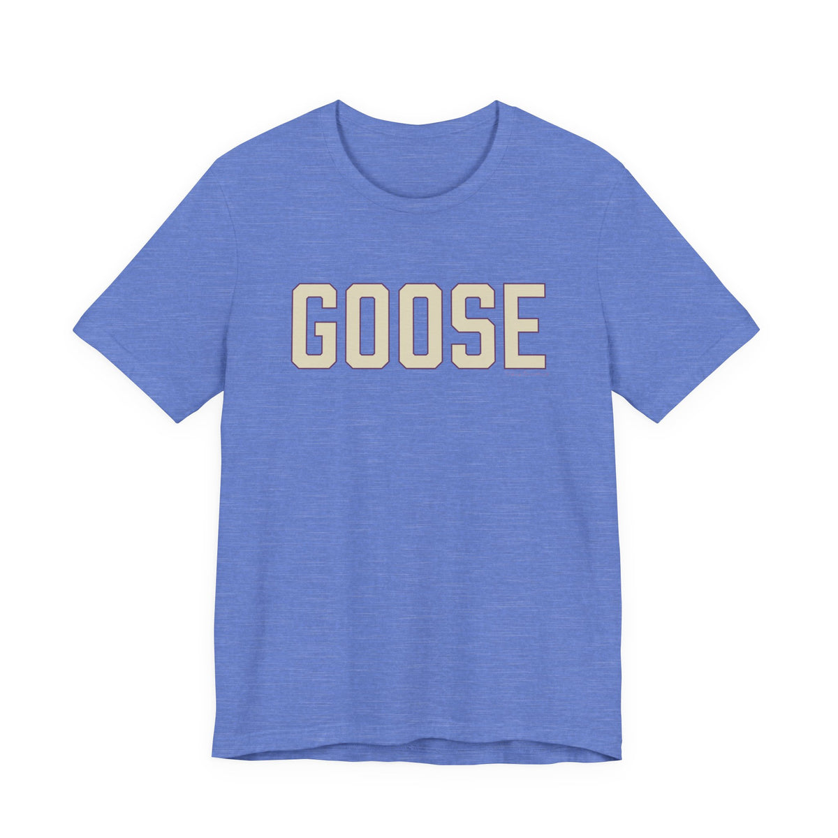 Goose Zip Code Cream & Purple Unisex Jersey Short Sleeve T-Shirt