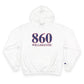 860 Willimantic Red, White & Blue Champion Hoodie