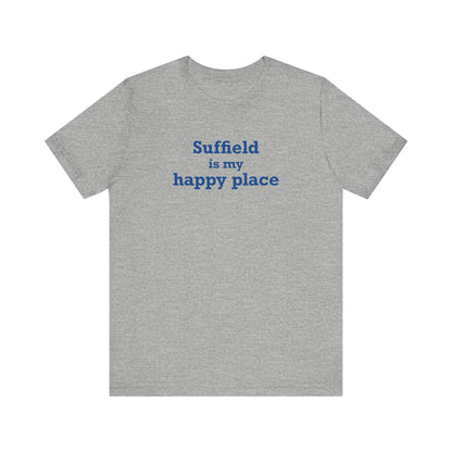 Suffield is My Happy Place Unisex Jersey Short Sleeve T-Shirt