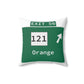 Vintage WCP Exit 56 Sign Spun Polyester Square Pillow