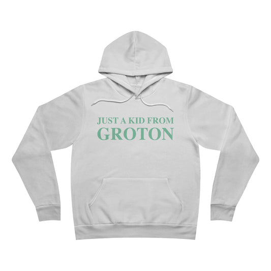 Just a kid from Groton Unisex Sponge Fleece Pullover Hoodie