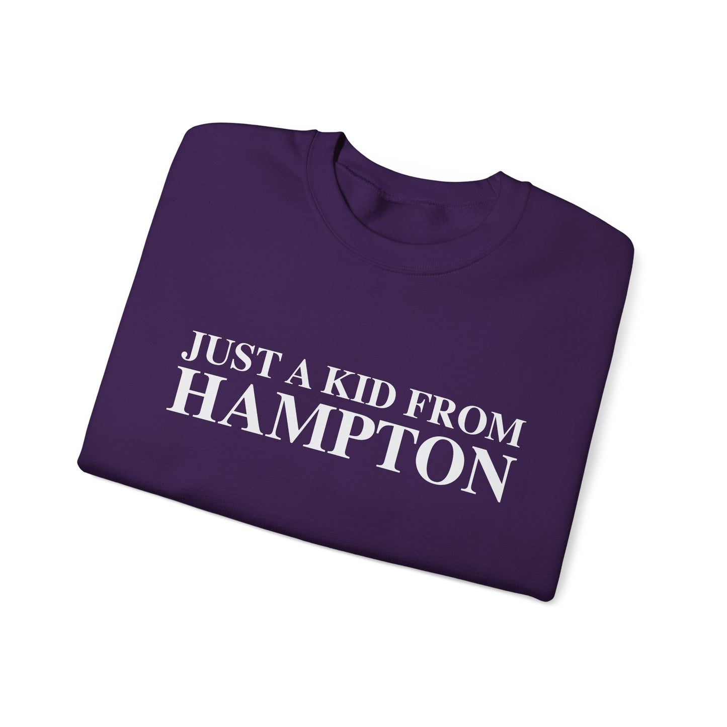 Just a kid from Hampton Unisex Heavy Blend™ Crewneck Sweatshirt