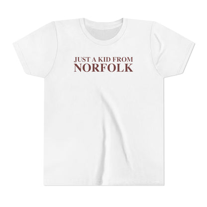 Just a kid from Norfolk Youth Short Sleeve T-Shirt