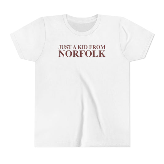 Just a kid from Norfolk Youth Short Sleeve T-Shirt