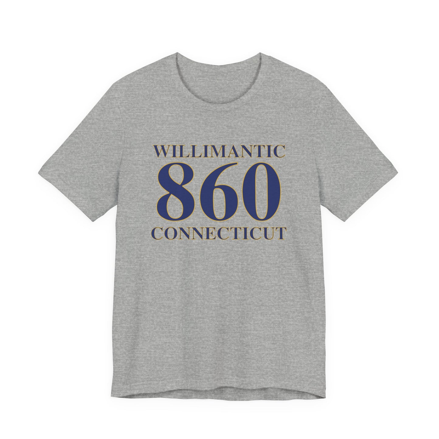 Willimantic 860 Connecticut Unisex Jersey Short Sleeve T-Shirt