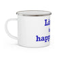 Lisbon is My Happy Place Enamel Camping Mug