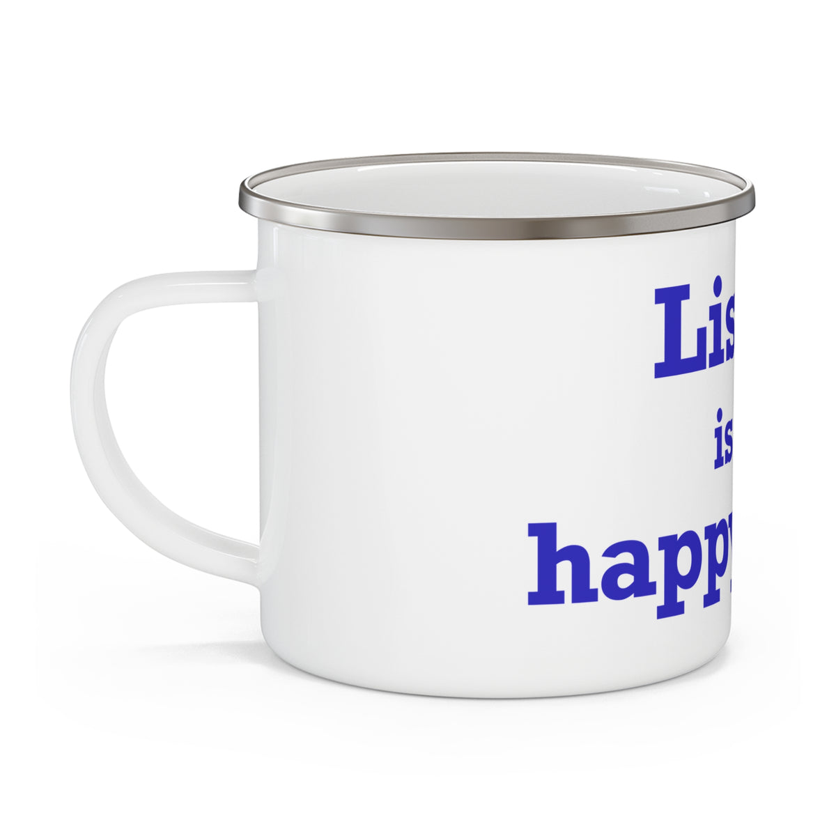 Lisbon is My Happy Place Enamel Camping Mug