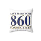 East Hartford 860 Connecticut Polyester Square Pillow