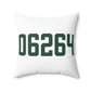 06264 Scotland Connecticut Zip Code Spun Polyester Square Pillow