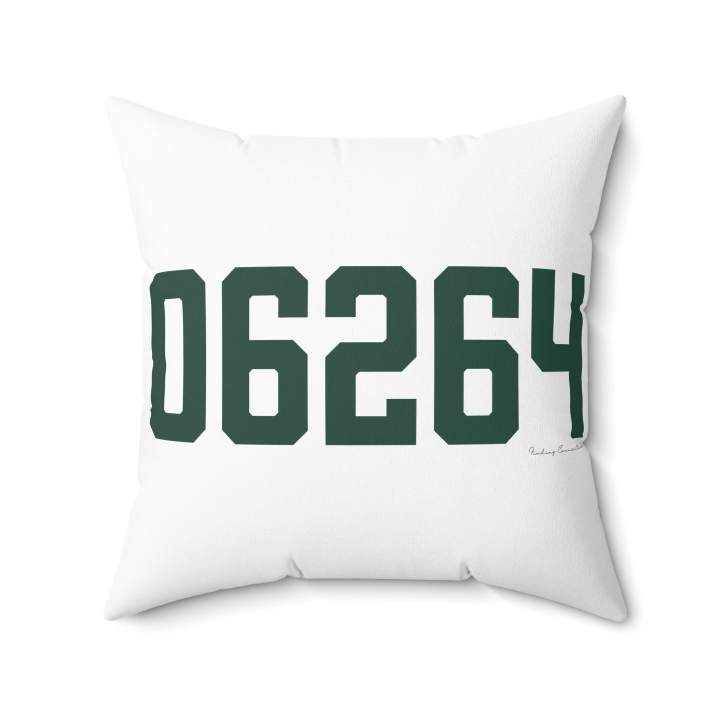 06264 Scotland Connecticut Zip Code Spun Polyester Square Pillow