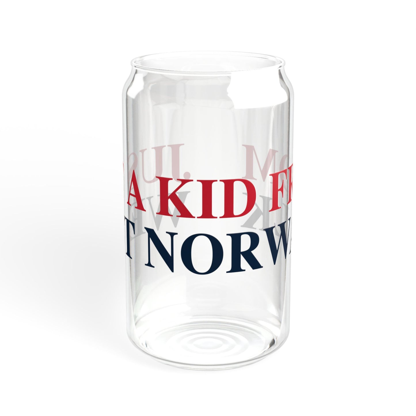 Just a kid from West Norwalk Sipper Glass, 16oz