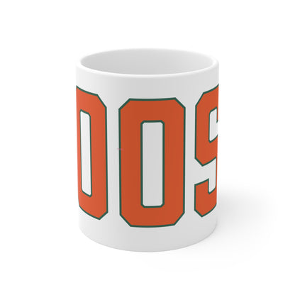 Goose Zip Code Orange & Green Mug 11oz