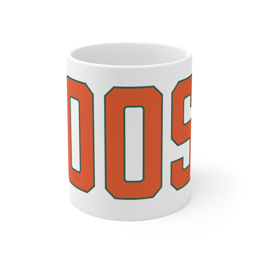 Goose Zip Code Orange & Green Mug 11oz