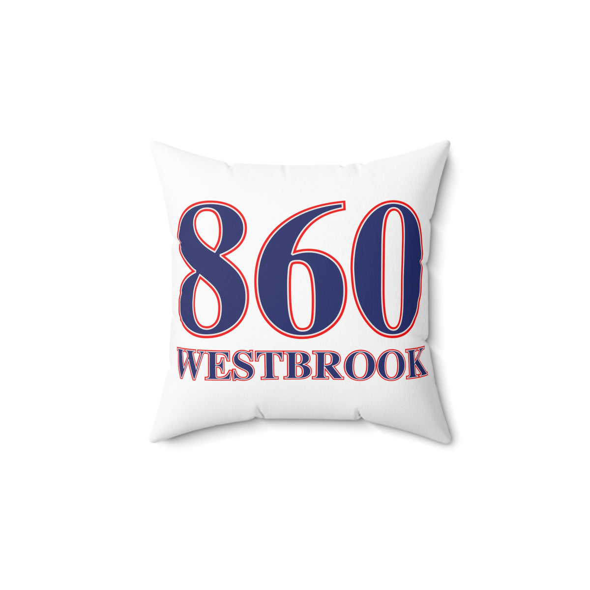860 Westbrook Red, White & Blue Spun Polyester Square Pillow