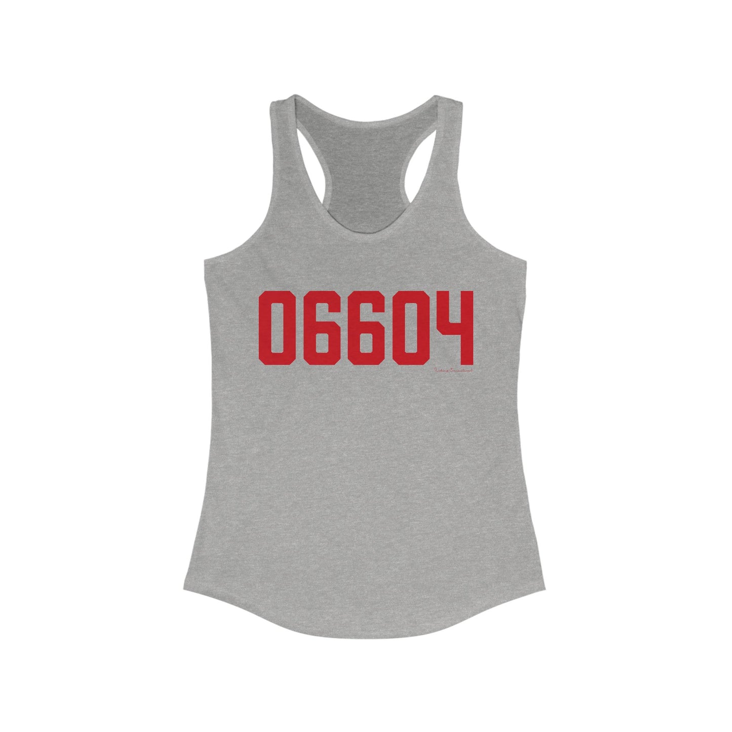 06604 Bridgeport Connecticut Zip Code  Women's Ideal Racerback Tank Top