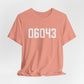 06043 Bolton CT Zip Code Unisex Jersey Short Sleeve T-Shirt