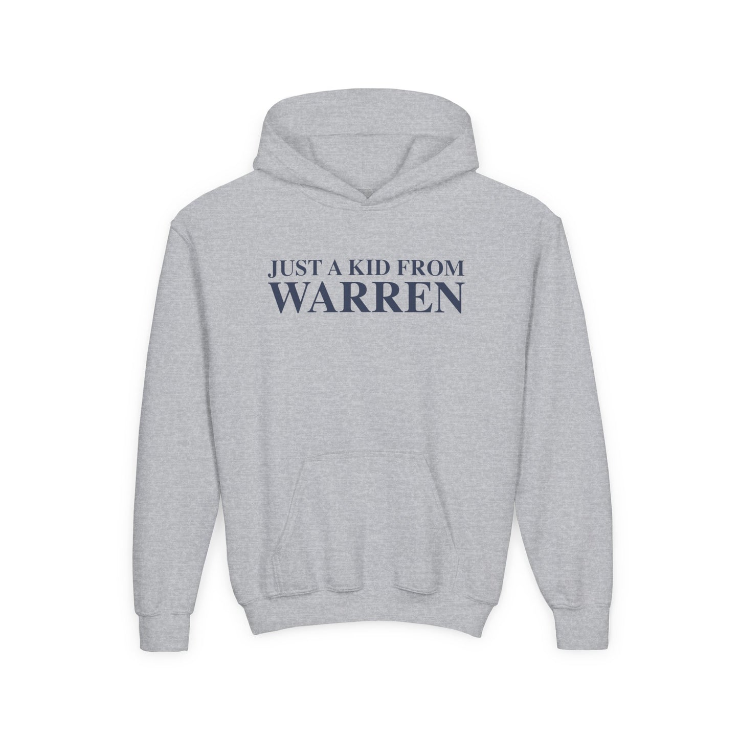 Just a kid from Warren Youth Heavy Blend Hooded Sweatshirt