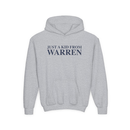 Just a kid from Warren Youth Heavy Blend Hooded Sweatshirt