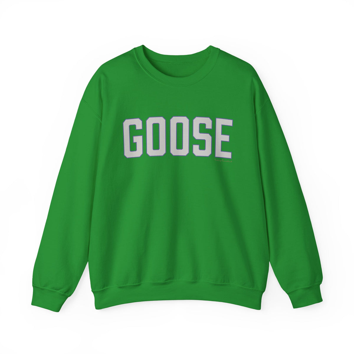 Goose Zip Code Gray & Purple Unisex Heavy Blend™ Crewneck Sweatshirt