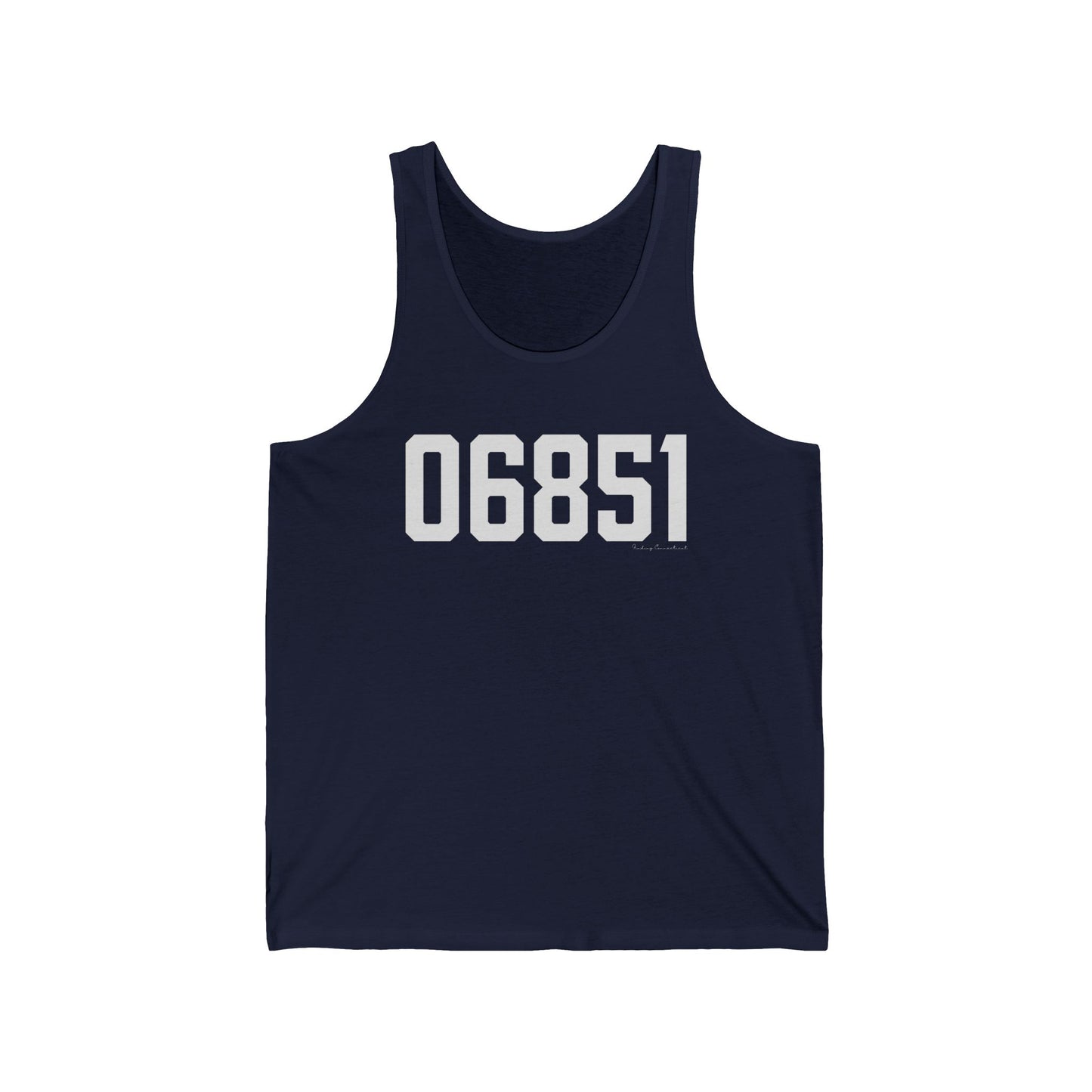 06851 Norwalk CT Zip Code Unisex Jersey Tank Top