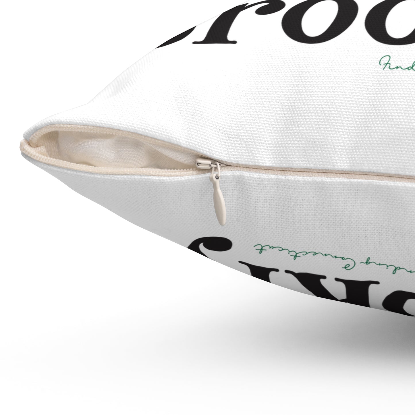 I Clover Brooklyn Spun Polyester Square Pillow