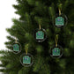 Vintage WCP Exit 67S Sign Glass Ornaments
