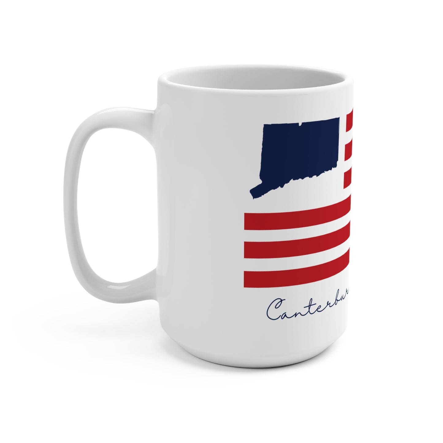 Canterbury Connecticut Flag Mug 15oz