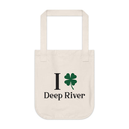 I Clover Deep River Organic Canvas Tote Bag