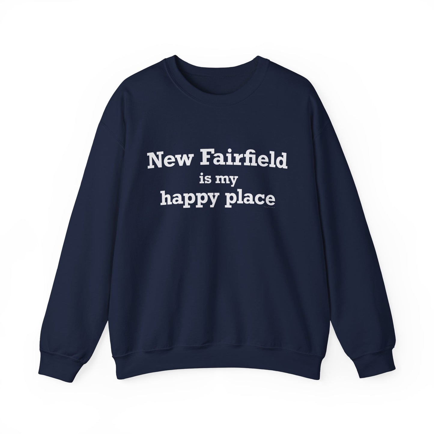 New Fairfield Is My Happy Place Unisex Heavy Blend™ Crewneck Sweatshirt