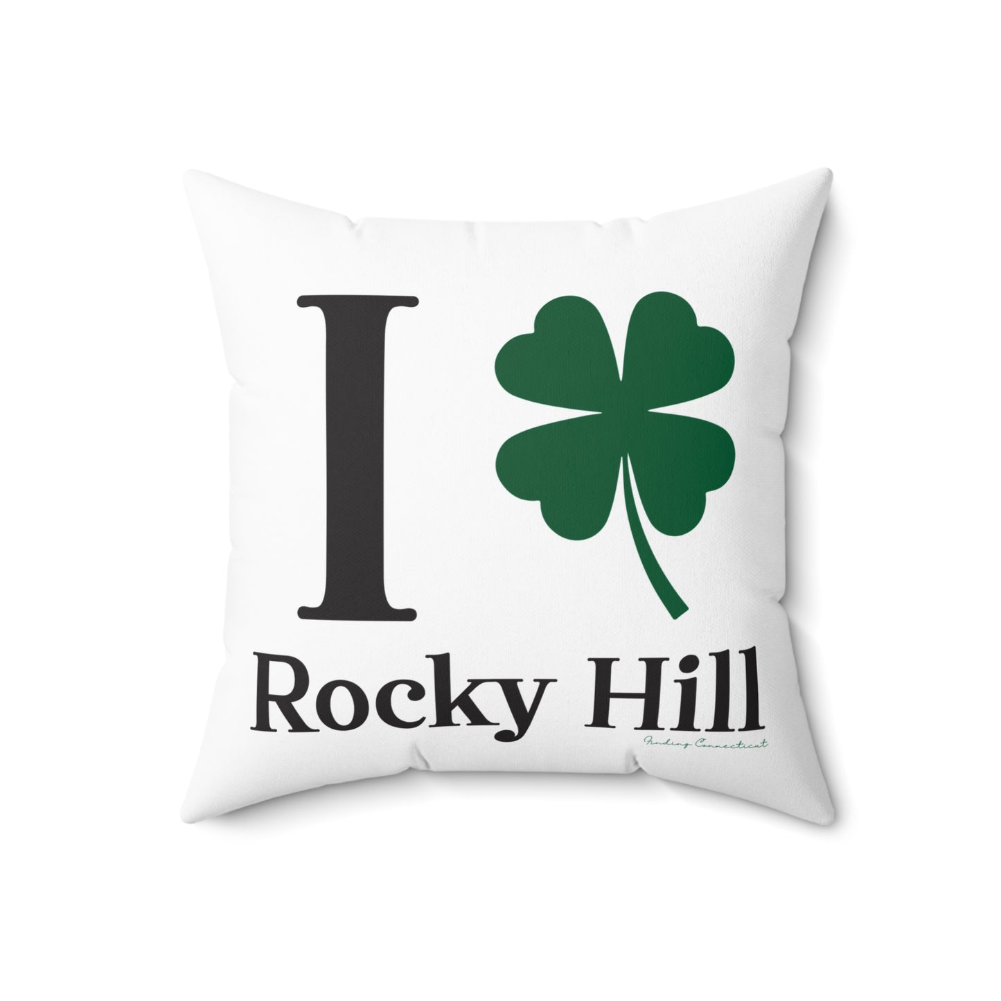 I Clover Rocky Hill Spun Polyester Square Pillow