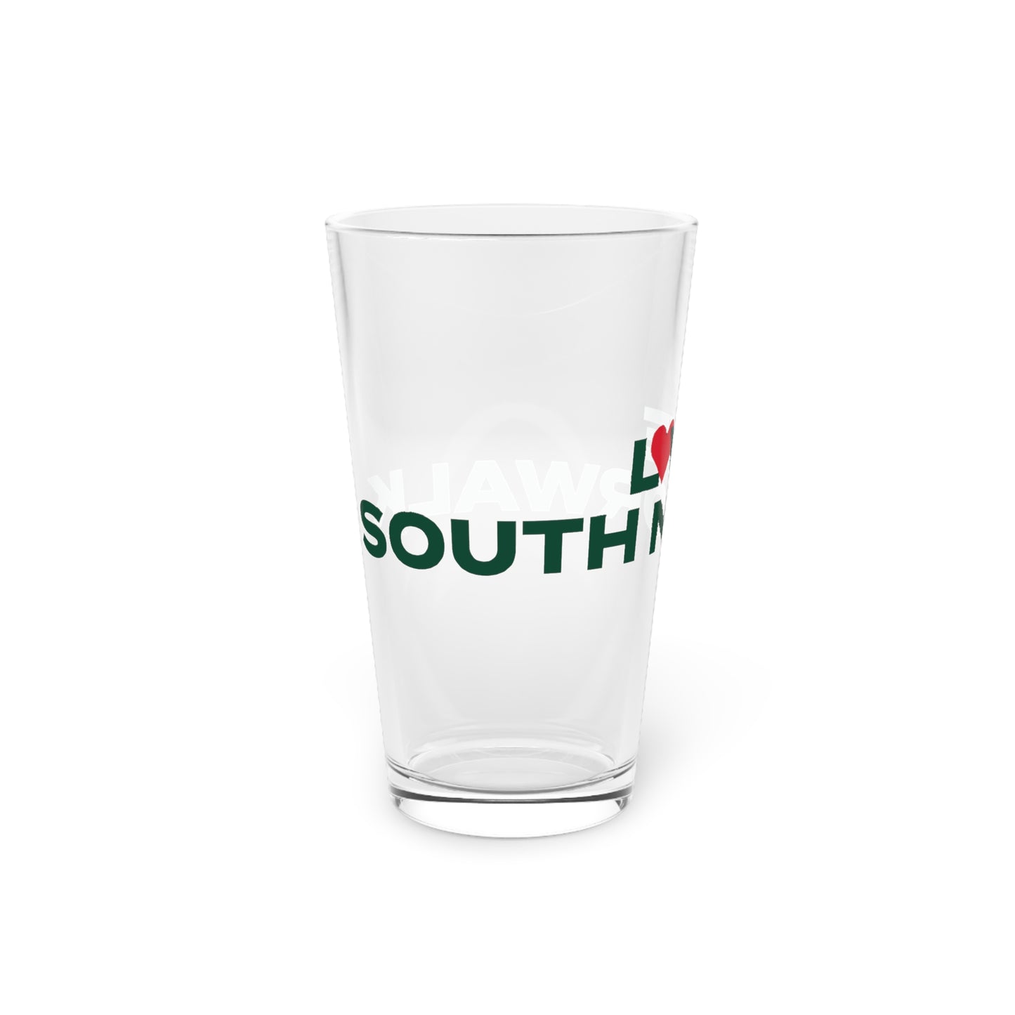 Love South Norwalk Pint Glass, 16oz