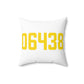 06438 Haddam Connecticut Zip Code Spun Polyester Square Pillow