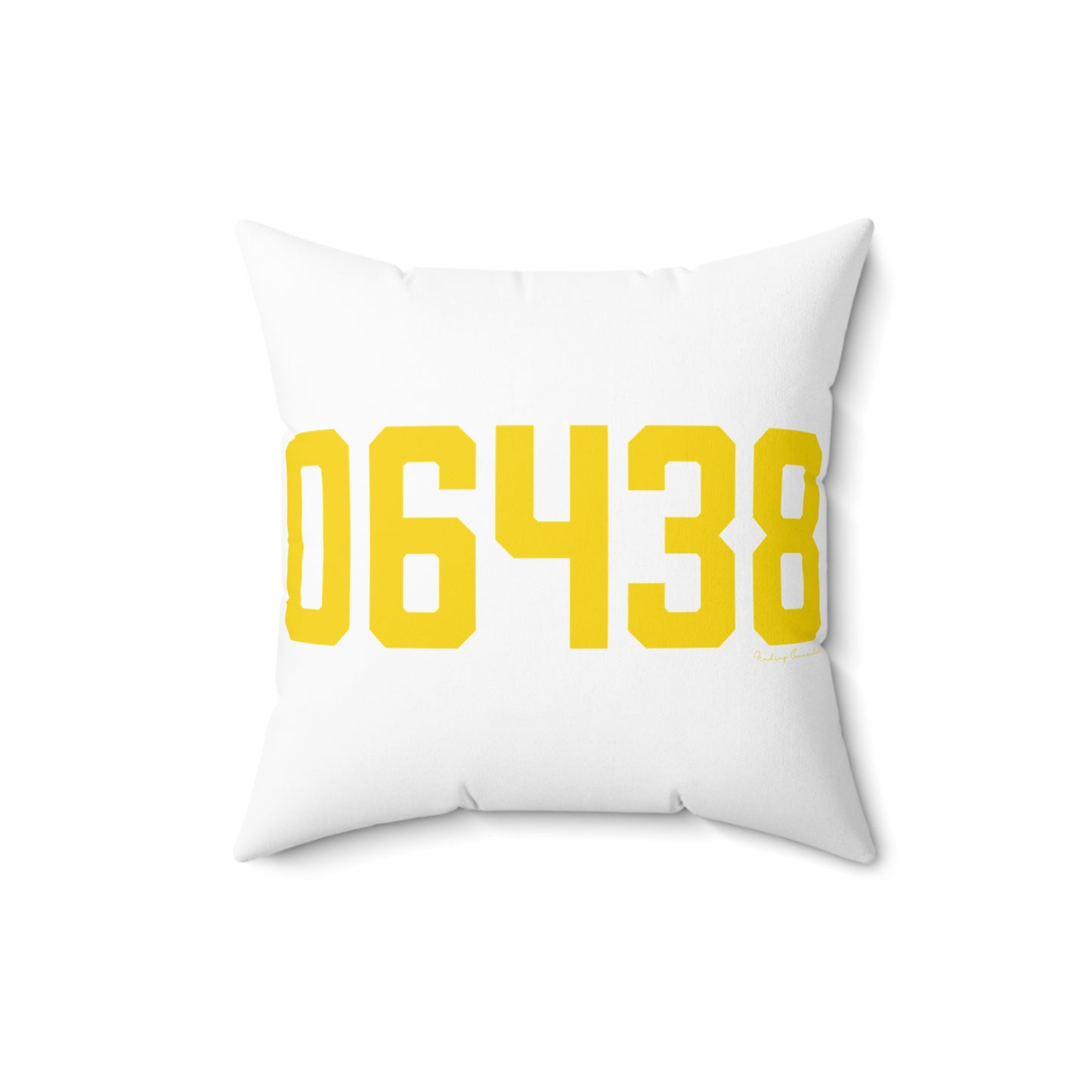 06438 Haddam Connecticut Zip Code Spun Polyester Square Pillow