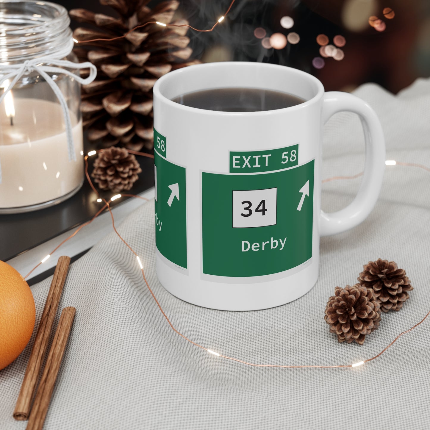 Vintage WCP Exit 58 Sign Mug 11oz