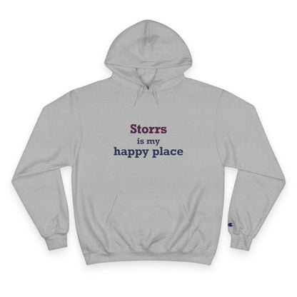 Storrs Is My Happy Place Champion Hoodie
