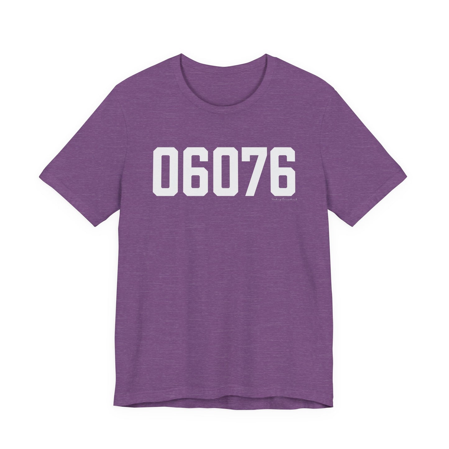 06076 Union CT Zip Code Unisex Jersey Short Sleeve T-Shirt