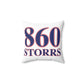 860 Storrs Red, White & Blue Spun Polyester Square Pillow
