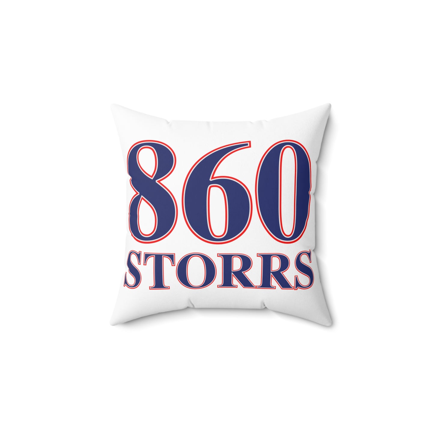 860 Storrs Red, White & Blue Spun Polyester Square Pillow