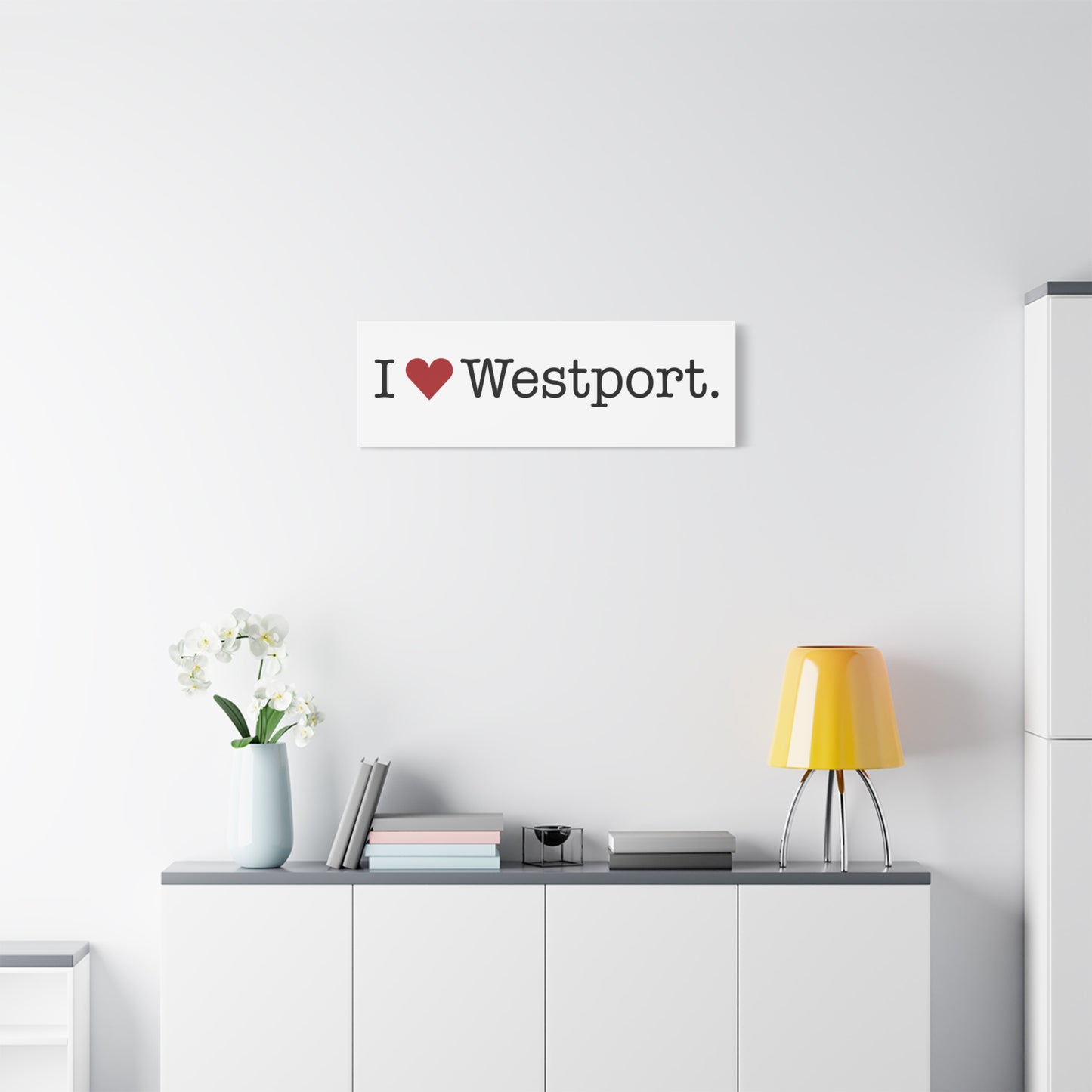 I Heart Westport. Matte Canvas, Stretched, 1.25"