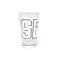 Goose Zip Code White & Black Pint Glass, 16oz