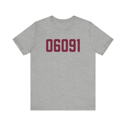 06091 Hartland Connecticut Zip Code Unisex Jersey Short Sleeve T-Shirt