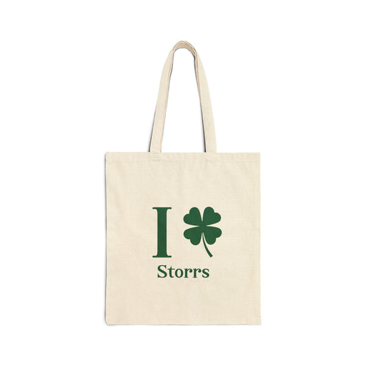 I Clover Storrs Cotton Canvas Tote Bag