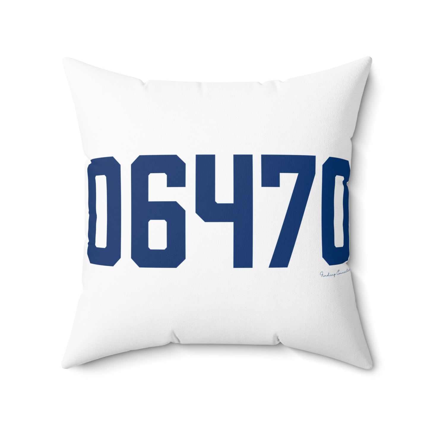 06470 Newtown Connecticut Zip Code Spun Polyester Square Pillow