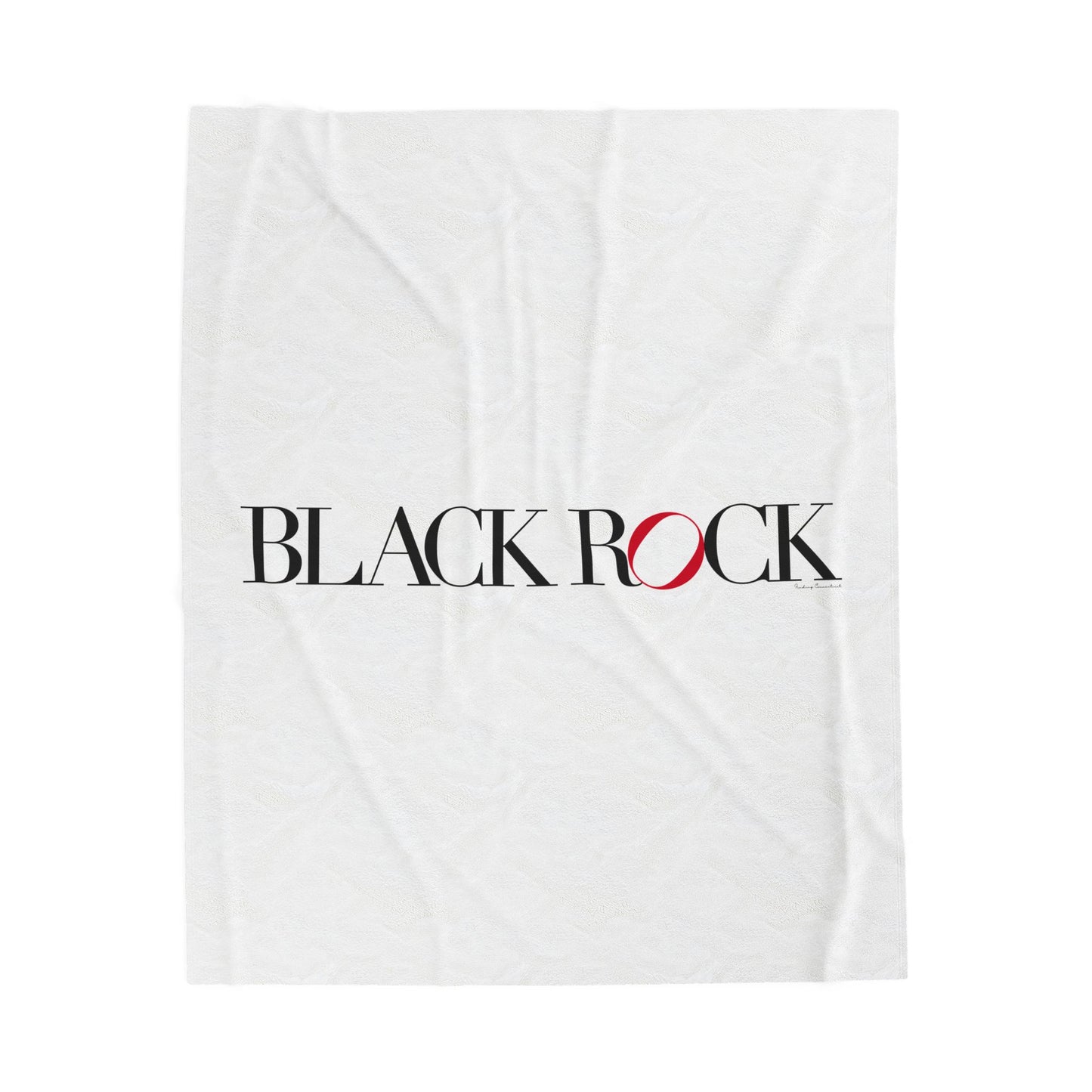 41 Tilt Black Rock Velveteen Plush Blanket