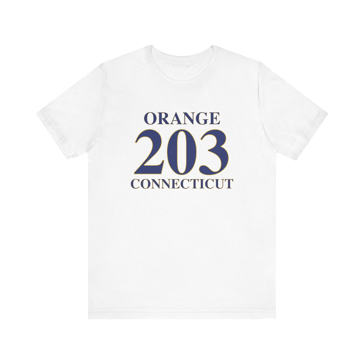 Orange 203 Connecticut Jersey Short Sleeve T-Shirt